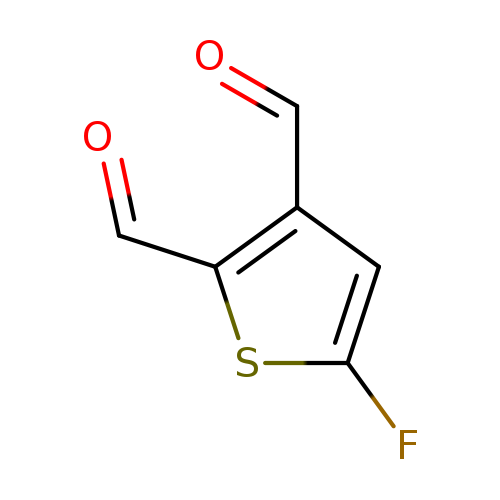 O=Cc1sc(cc1C=O)F