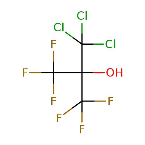 FC(C(C(Cl)(Cl)Cl)(C(F)(F)F)O)(F)F