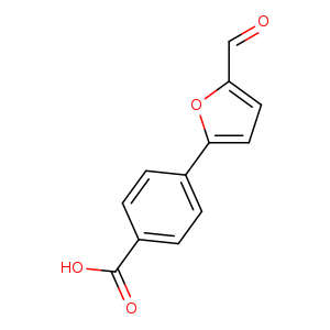 O=Cc1ccc(o1)c1ccc(cc1)C(=O)O
