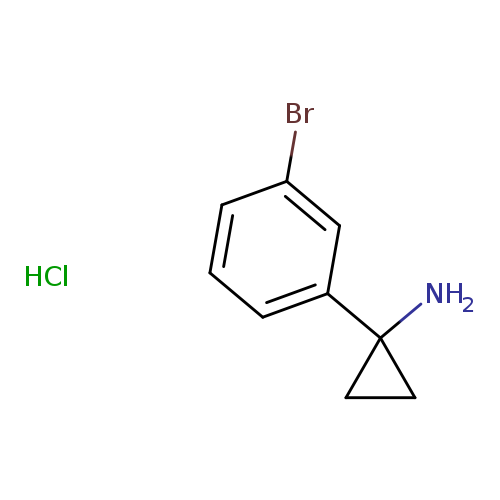 Brc1cccc(c1)C1(N)CC1.Cl