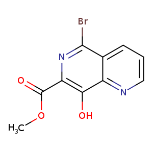 COC(=O)c1nc(Br)c2c(c1O)nccc2
