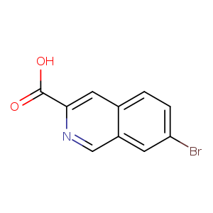 Brc1ccc2c(c1)cnc(c2)C(=O)O
