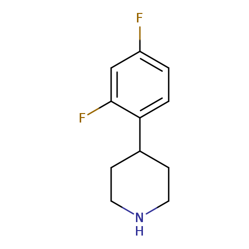 Fc1ccc(c(c1)F)C1CCNCC1
