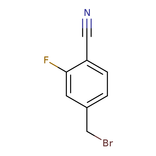 BrCc1ccc(c(c1)F)C#N