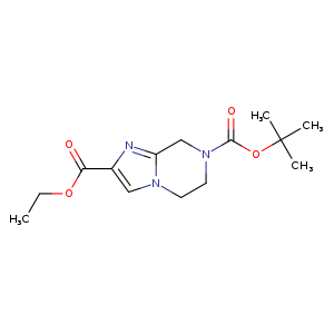 CCOC(=O)c1nc2n(c1)CCN(C2)C(=O)OC(C)(C)C