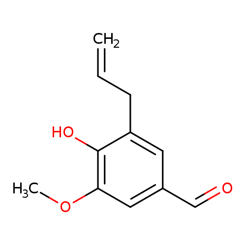 C=CCc1cc(C=O)cc(c1O)OC