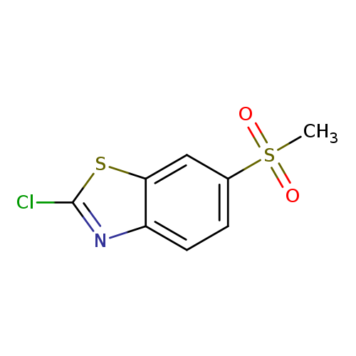 Clc1nc2c(s1)cc(cc2)S(=O)(=O)C