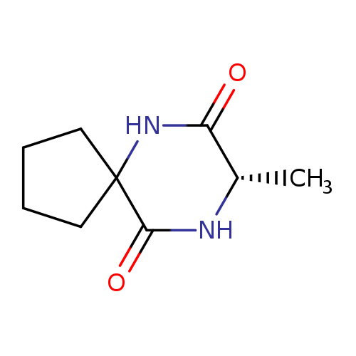 C[C@@H]1NC(=O)C2(NC1=O)CCCC2