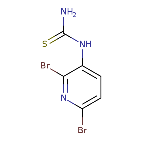 NC(=S)Nc1ccc(nc1Br)Br