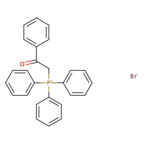 O=C(c1ccccc1)C[P+](c1ccccc1)(c1ccccc1)c1ccccc1.[Br-]