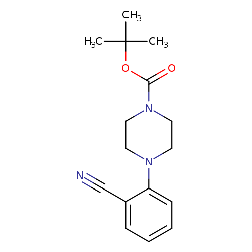 N#Cc1ccccc1N1CCN(CC1)C(=O)OC(C)(C)C