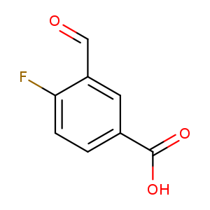 O=Cc1cc(ccc1F)C(=O)O