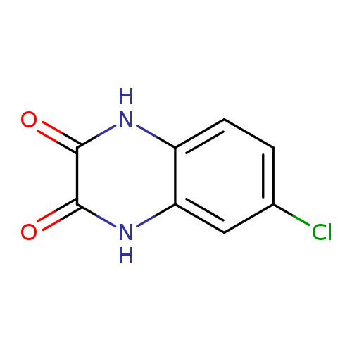 Clc1ccc2c(c1)[nH]c(=O)c(=O)[nH]2