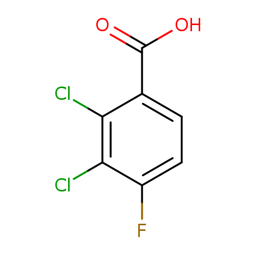 OC(=O)c1ccc(c(c1Cl)Cl)F