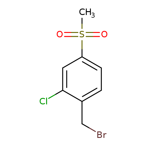 BrCc1ccc(cc1Cl)S(=O)(=O)C