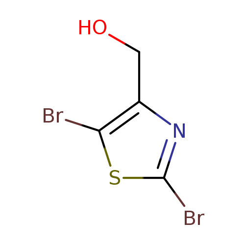 OCc1nc(sc1Br)Br
