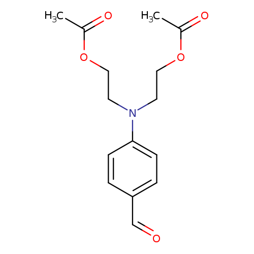 O=Cc1ccc(cc1)N(CCOC(=O)C)CCOC(=O)C