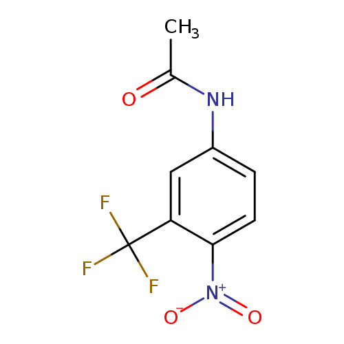 CC(=O)Nc1ccc(c(c1)C(F)(F)F)[N+](=O)[O-]