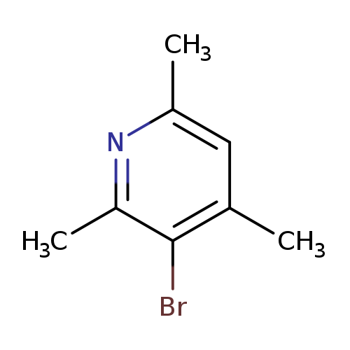 Cc1cc(C)c(c(n1)C)Br