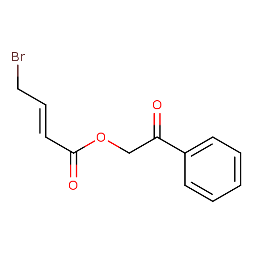 BrC/C=C/C(=O)OCC(=O)c1ccccc1