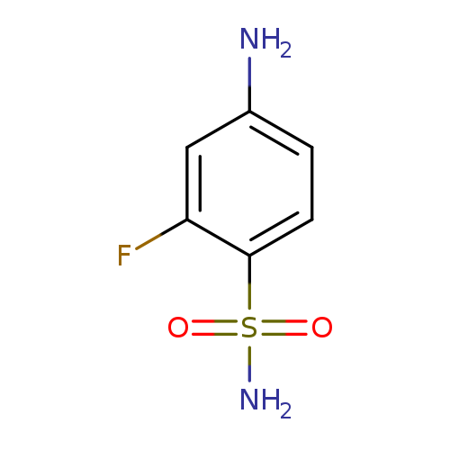 Nc1ccc(c(c1)F)S(=O)(=O)N