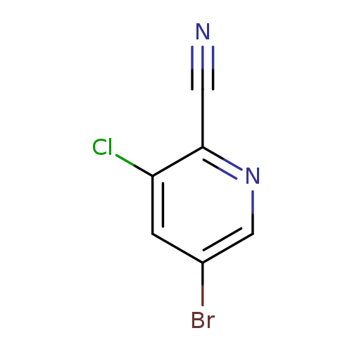 N#Cc1ncc(cc1Cl)Br