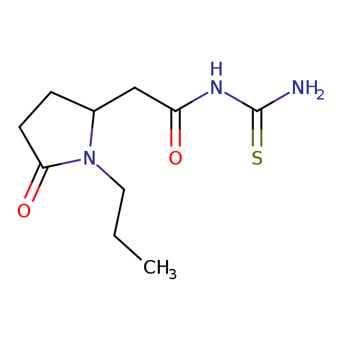 CCCN1C(CC(=O)NC(=S)N)CCC1=O