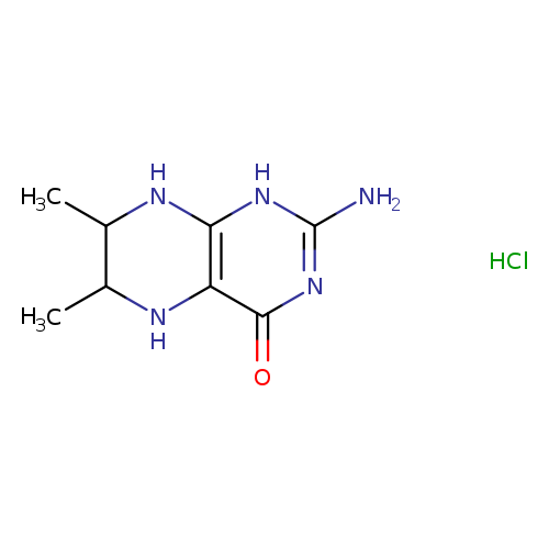 CC1Nc2c(NC1C)[nH]c(nc2=O)N.Cl