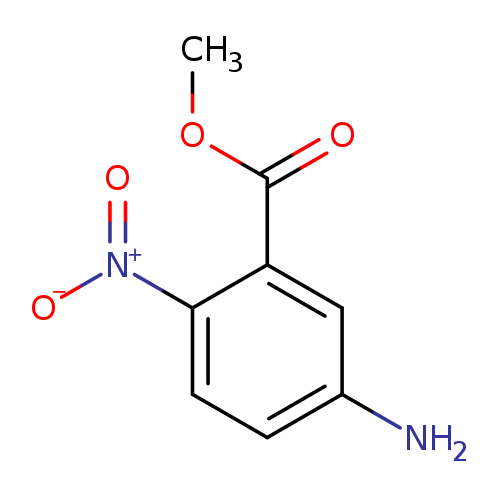 [O-][N+](=O)c1ccc(cc1C(=O)OC)N