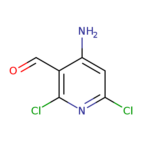 O=Cc1c(N)cc(nc1Cl)Cl
