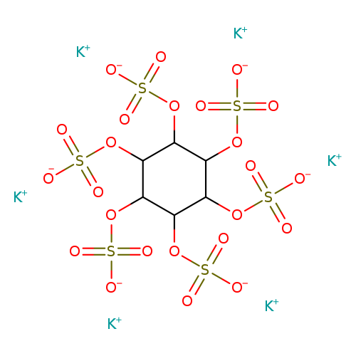 [O-]S(=O)(=O)OC1C(OS(=O)(=O)[O-])C(OS(=O)(=O)[O-])C(C(C1OS(=O)(=O)[O-])OS(=O)(=O)[O-])OS(=O)(=O)[O-].[K+].[K+].[K+].[K+].[K+].[K+]