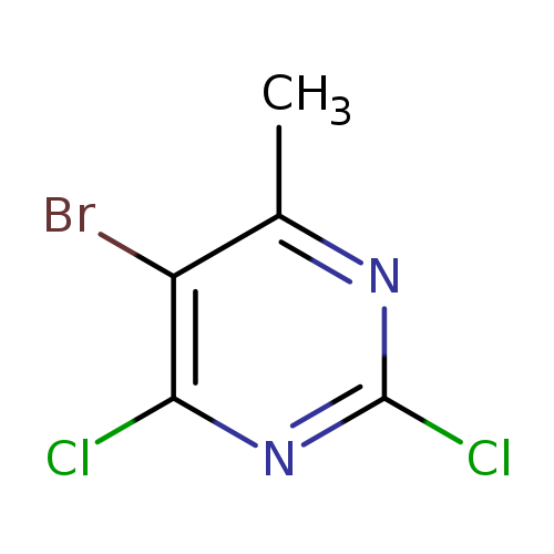 Clc1nc(C)c(c(n1)Cl)Br