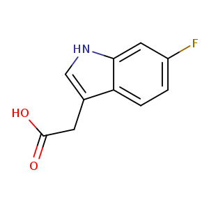 OC(=O)Cc1c[nH]c2c1ccc(c2)F