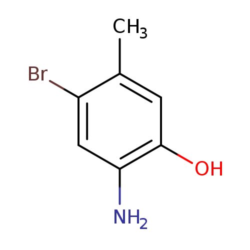 Brc1cc(N)c(cc1C)O