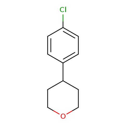 Clc1ccc(cc1)C1CCOCC1
