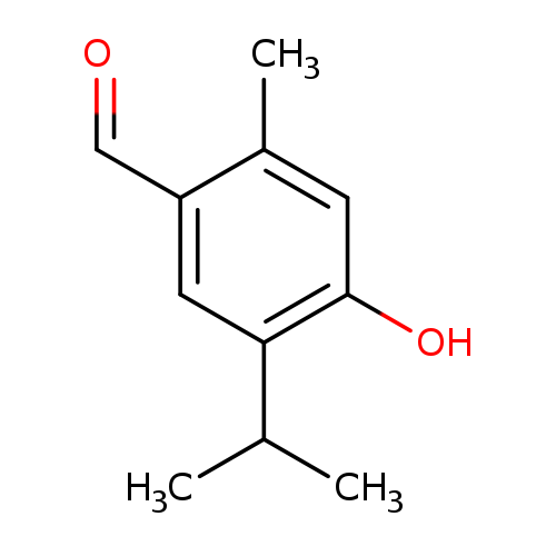 O=Cc1cc(C(C)C)c(cc1C)O