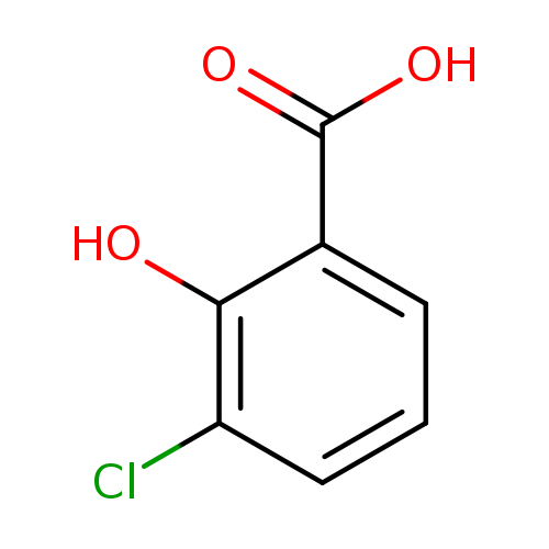 OC(=O)c1cccc(c1O)Cl