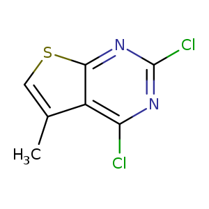Clc1nc(Cl)c2c(n1)scc2C