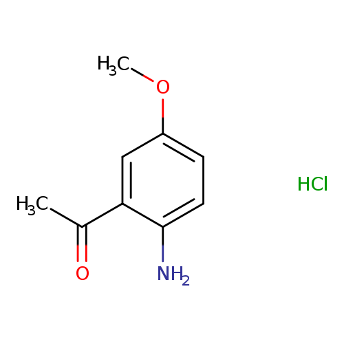 COc1ccc(c(c1)C(=O)C)N.Cl