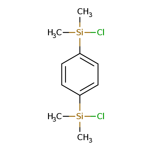 C[Si](c1ccc(cc1)[Si](Cl)(C)C)(Cl)C