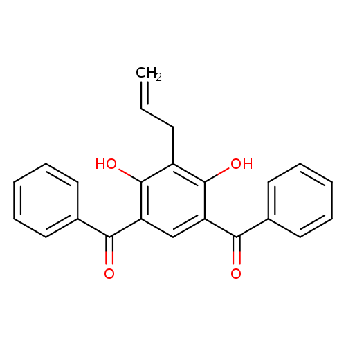 C=CCc1c(O)c(cc(c1O)C(=O)c1ccccc1)C(=O)c1ccccc1