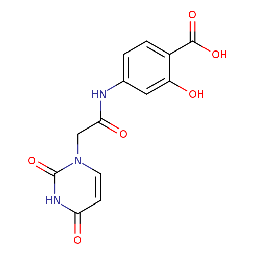 O=C(Cn1ccc(=O)[nH]c1=O)Nc1ccc(c(c1)O)C(=O)O