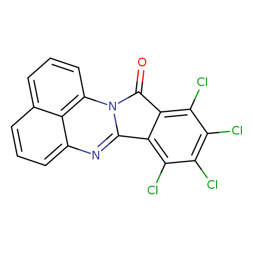 Clc1c(Cl)c(Cl)c2c(c1Cl)C(=O)n1c2nc2c3c1cccc3ccc2