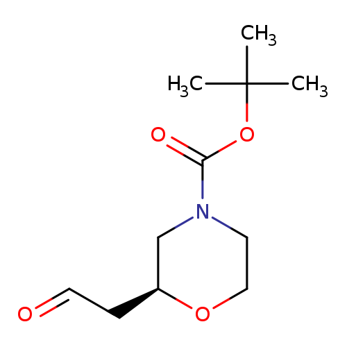 O=CC[C@@H]1OCCN(C1)C(=O)OC(C)(C)C