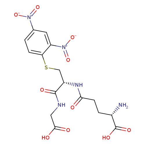 O=C(N[C@H](C(=O)NCC(=O)O)CSc1ccc(cc1[N+](=O)[O-])[N+](=O)[O-])CC[C@@H](C(=O)O)N