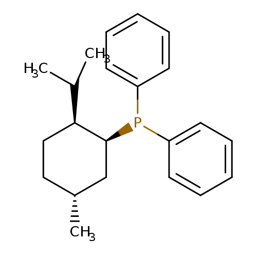 C[C@@H]1CC[C@H]([C@H](C1)P(c1ccccc1)c1ccccc1)C(C)C
