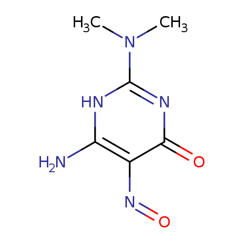 O=Nc1c(N)[nH]c(nc1=O)N(C)C