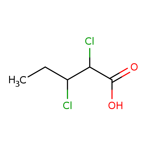 CCC(C(C(=O)O)Cl)Cl