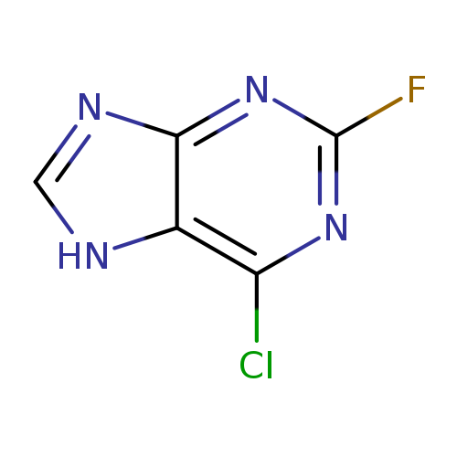 Fc1nc(Cl)c2c(n1)nc[nH]2
