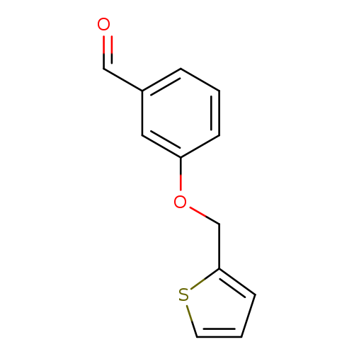 O=Cc1cccc(c1)OCc1cccs1